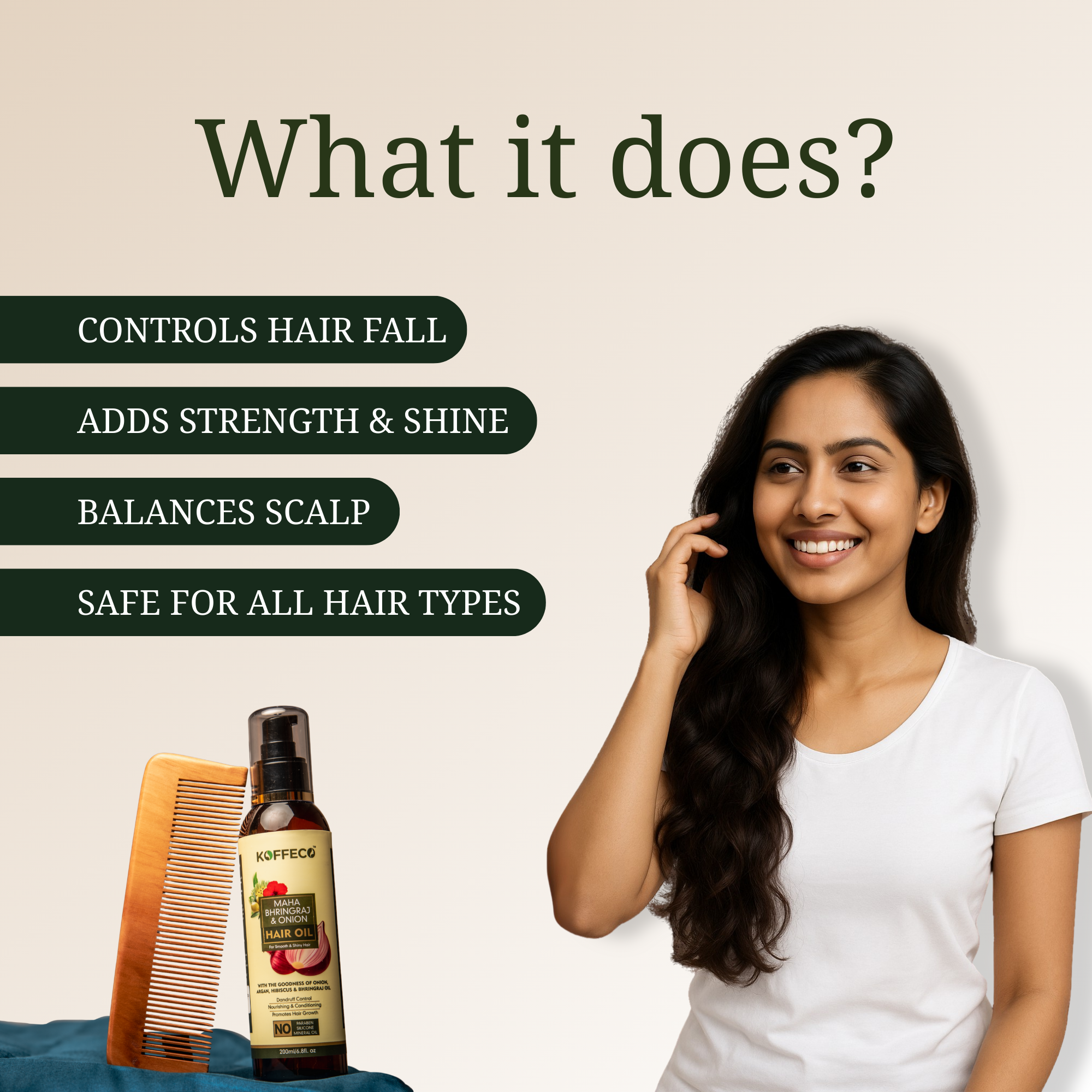 MAHA BHRINGRAJ ONION & HIBISCUS HAIR OIL 200 ML
