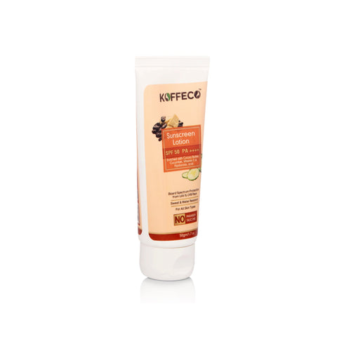 Koffeco Sunscreen Lotion SPF 50 PA++++ (75gm) BOGO
