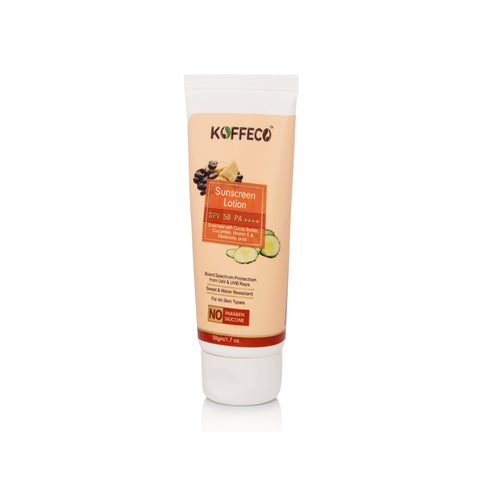 Koffeco Sunscreen Lotion SPF 50 PA++++ (75gm)