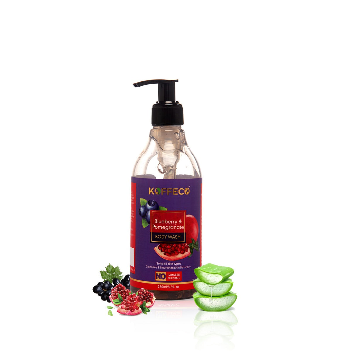 BLUEBERRY & POMEGRANATE BODY WASH 250ml